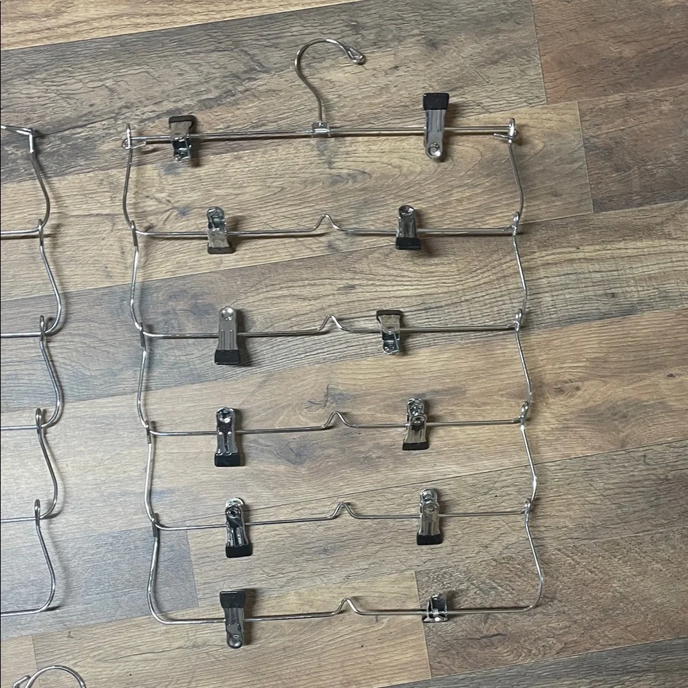 Multi-Tier Skirt/Pant Hangers with Clips - Set of 3